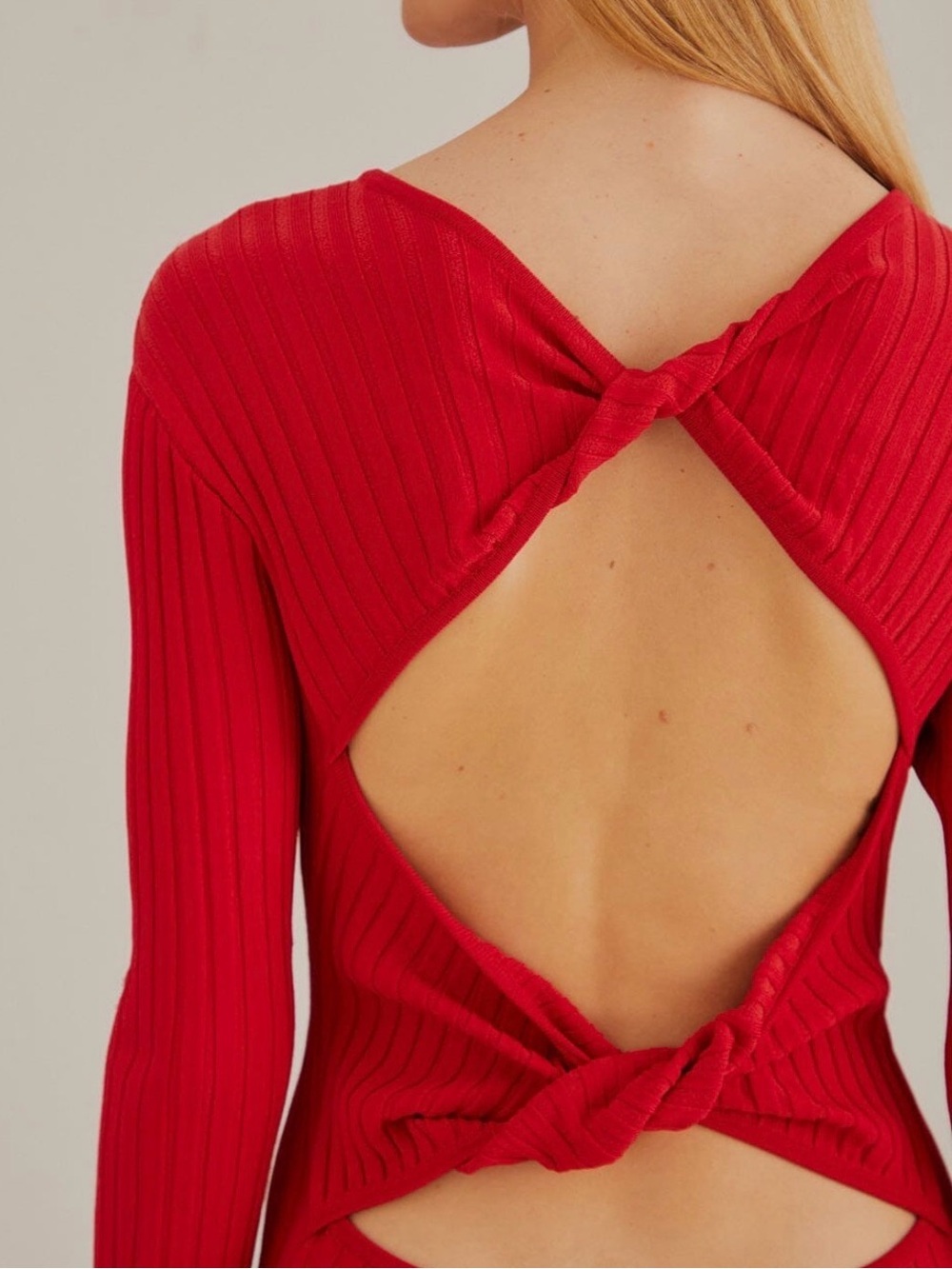 Farm Rio - Midi Red Dress - Picture 3 of 7
